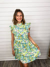 "Don't Back Down" Sage Combo Tiered Dress