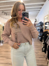 "Maybe Later" Mauve Knit Sweater