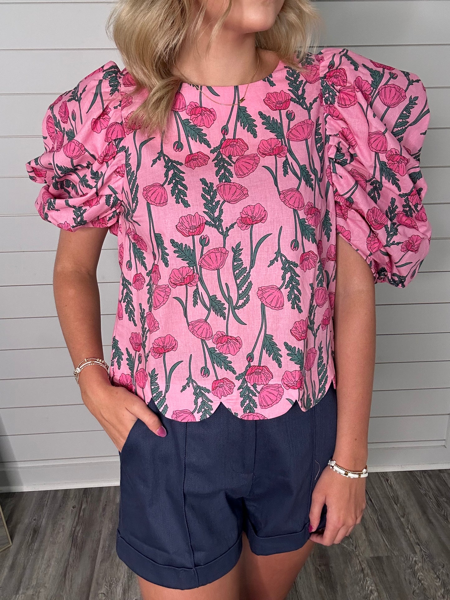"Best Yet" Pink Floral Top