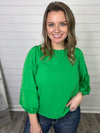 "All for you" Kelly Green Top