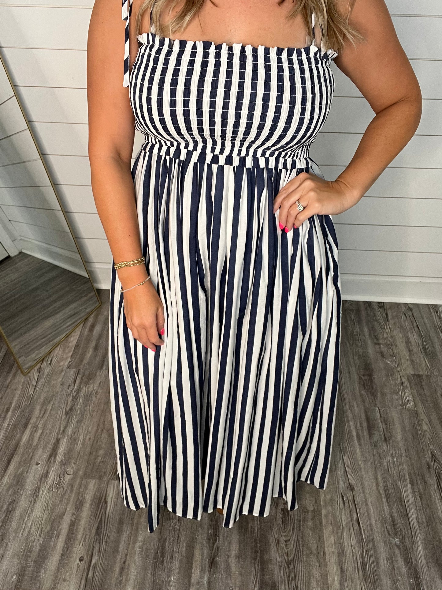 "Summer Sun" Navy Dress