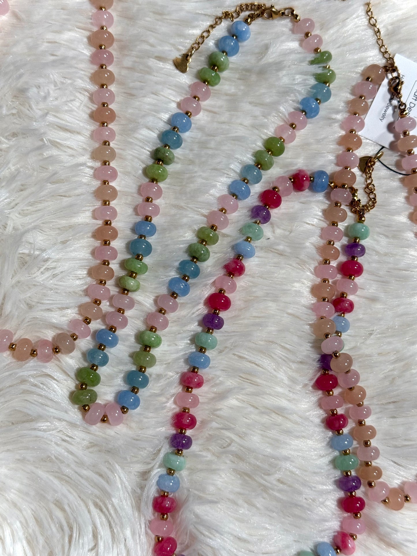 “Everyday Wear” Stackable Stone Necklace