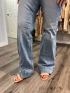 "Scarlet" Medium Wash Denim Flares