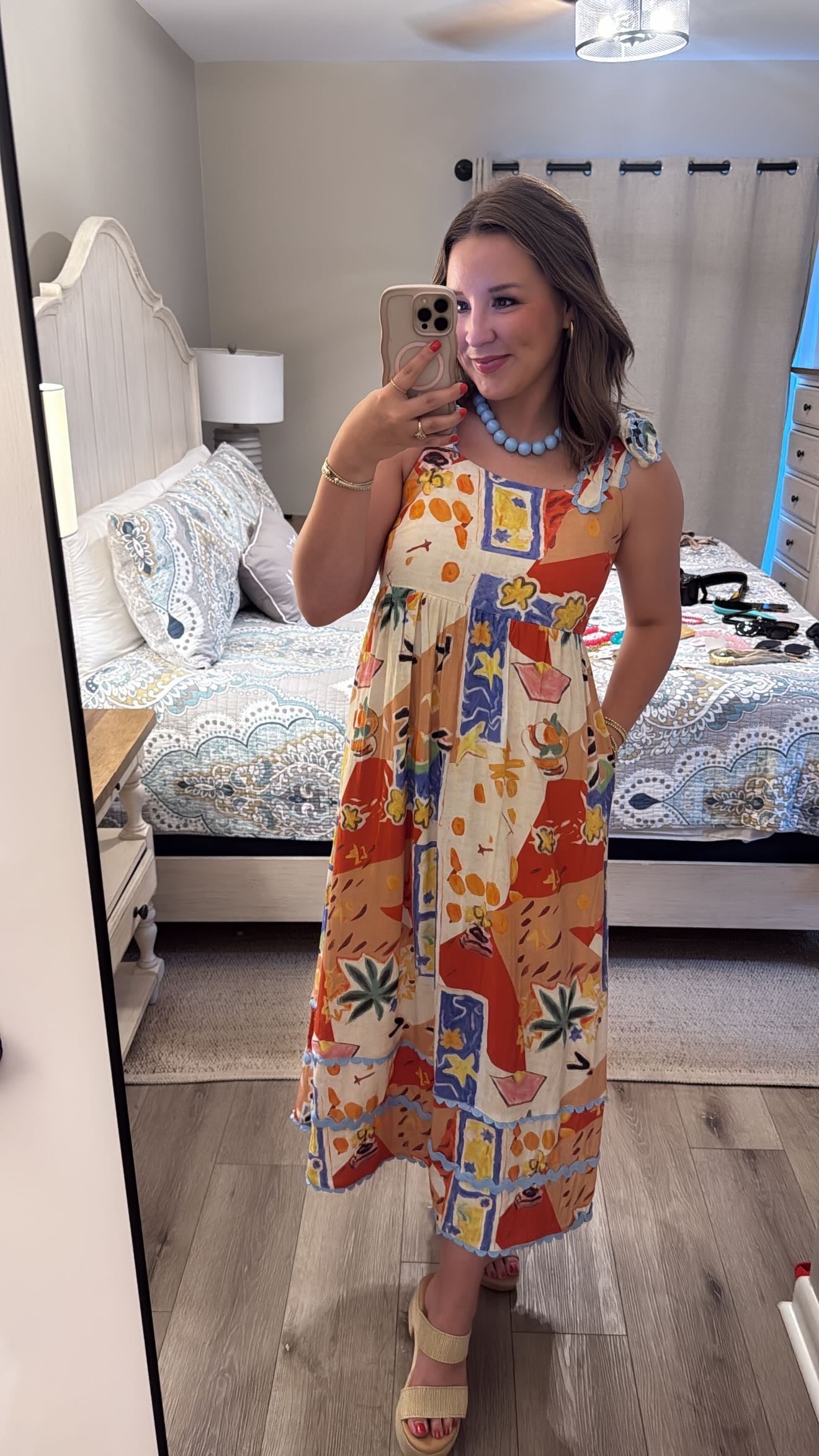 "Glowing Reviews" Multicolored Dress