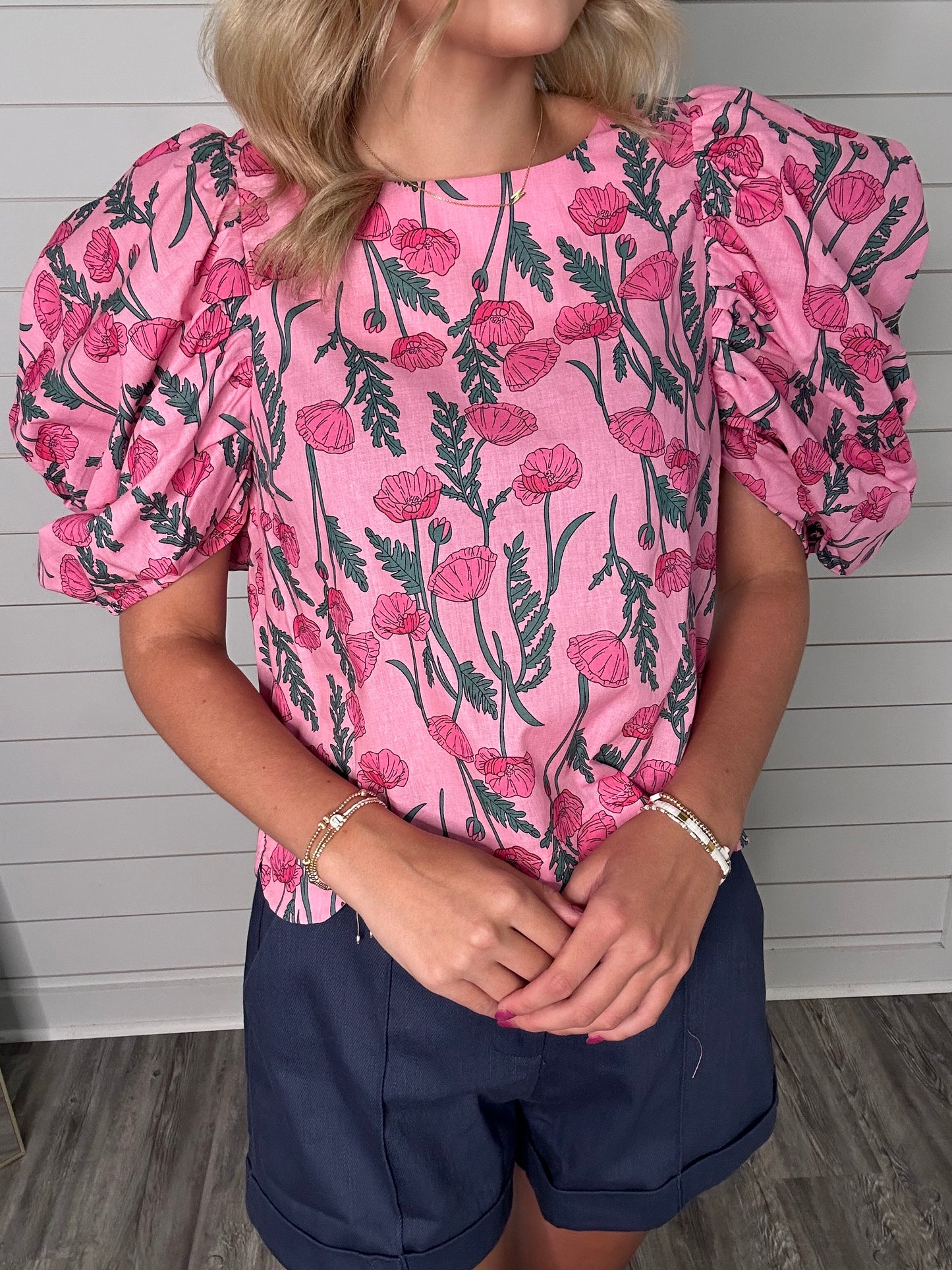 "Best Yet" Pink Floral Top