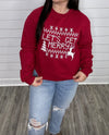 "Let's Get Merry" Red Sweatshirt