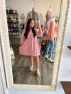 "Born to Fly" Dusty Pink Babydoll Dress