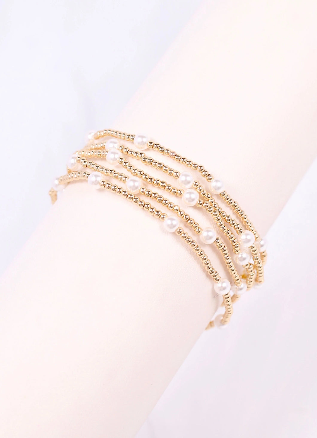 Caroline Hill Domic Bracelet Pearl Set