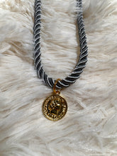 “Lucky” Blue Rope Coin Necklace