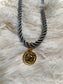 “Lucky” Blue Rope Coin Necklace