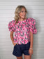 "Best Yet" Pink Floral Top