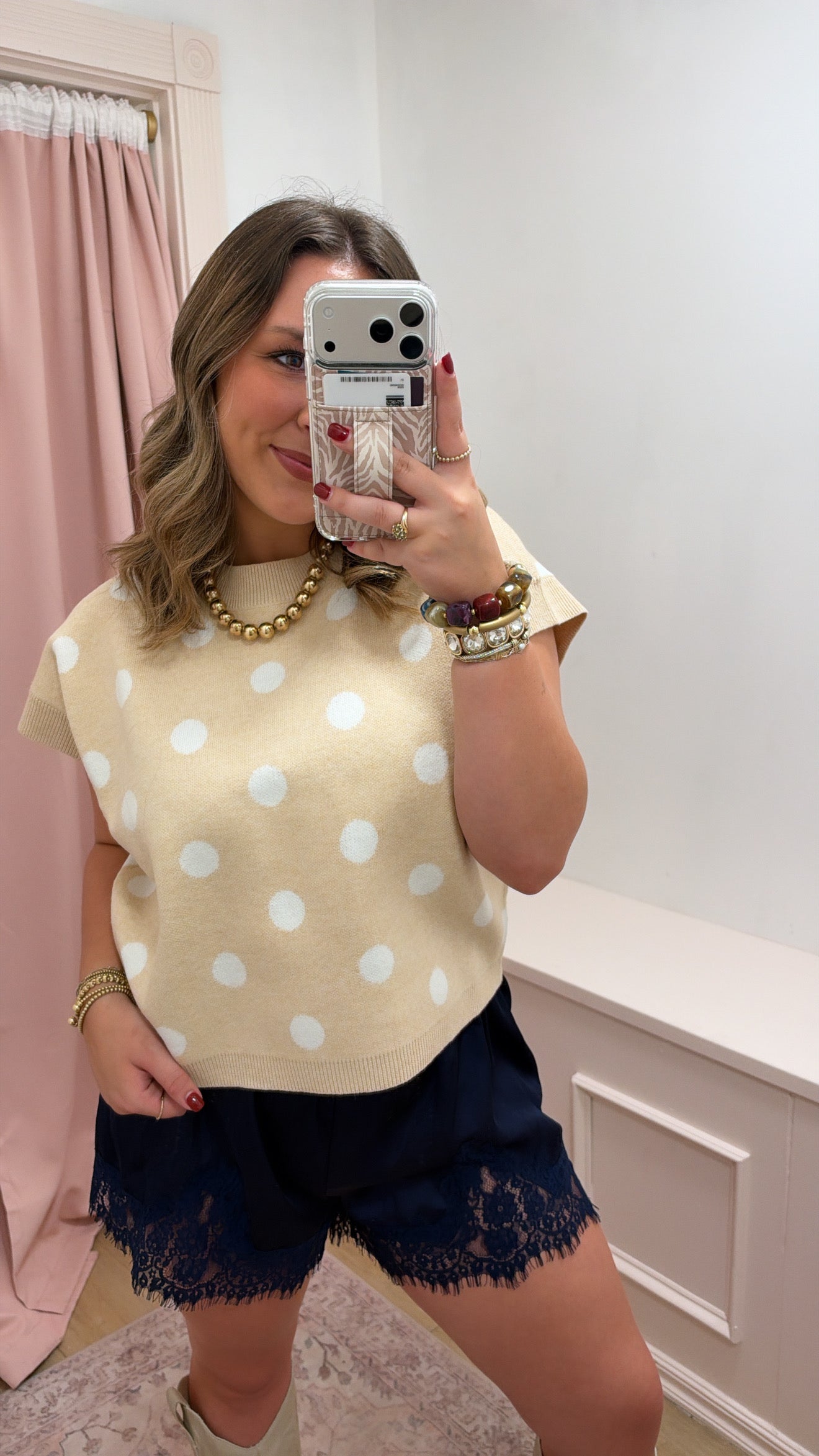 "Emshae" Polka Dot Sweater