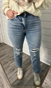 "Penny" High Rise Cropped Denim