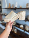 Corkys Solstice Gold Metallic Wedge