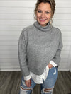 "Perfect Match" Turtle Neck Contrast Top