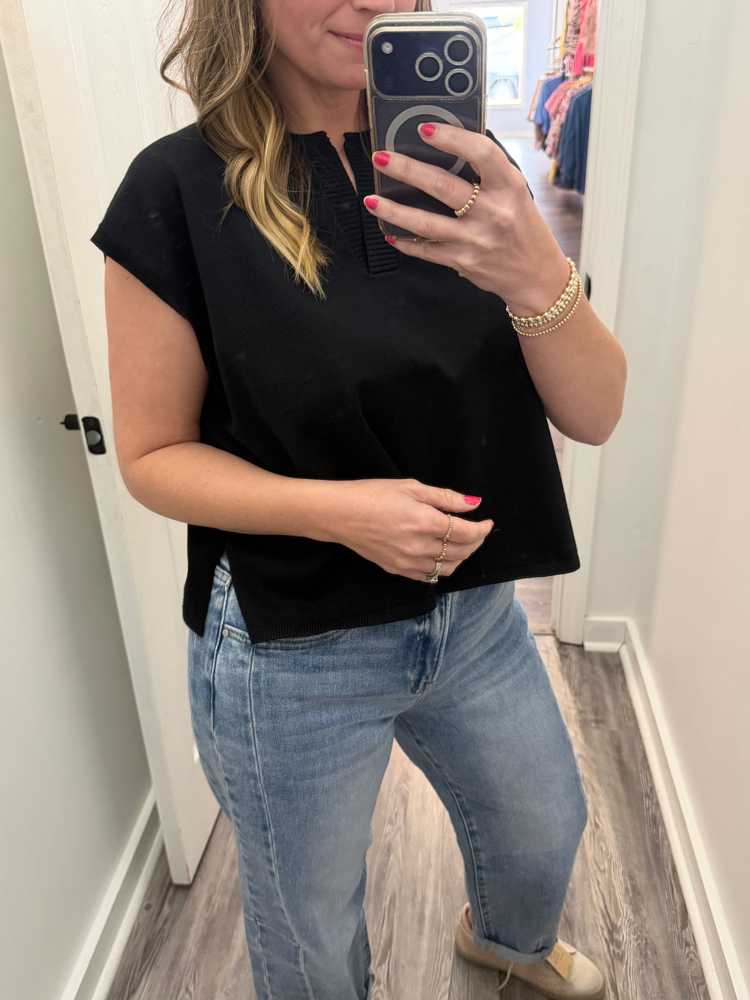 " Living Water" Sleeveless Sweater