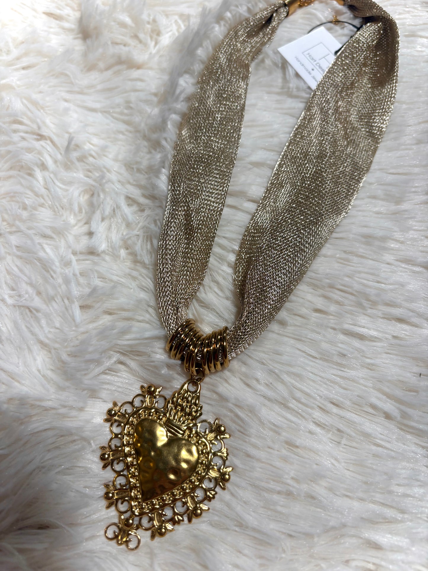 “Lover” Chunky Gold Necklace