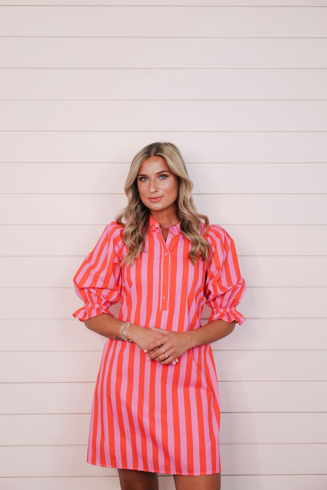 "Saturday Brunch" Stripped Dress