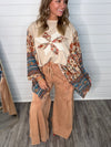 "People Like Us" Mix Print Top