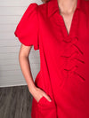 "Graceful" Red Dress