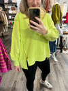 "Once in a Lifetime" Lime Green Sweatshirt