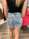 "Betty" High Waisted Destroyed Shorts