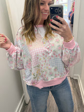 “Flower Power” Floral Detailed Pullover