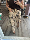 "Easy on the Eyes" Tan Floral Printed pants