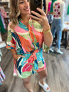 "Vacay Mode" Multi Colored Romper