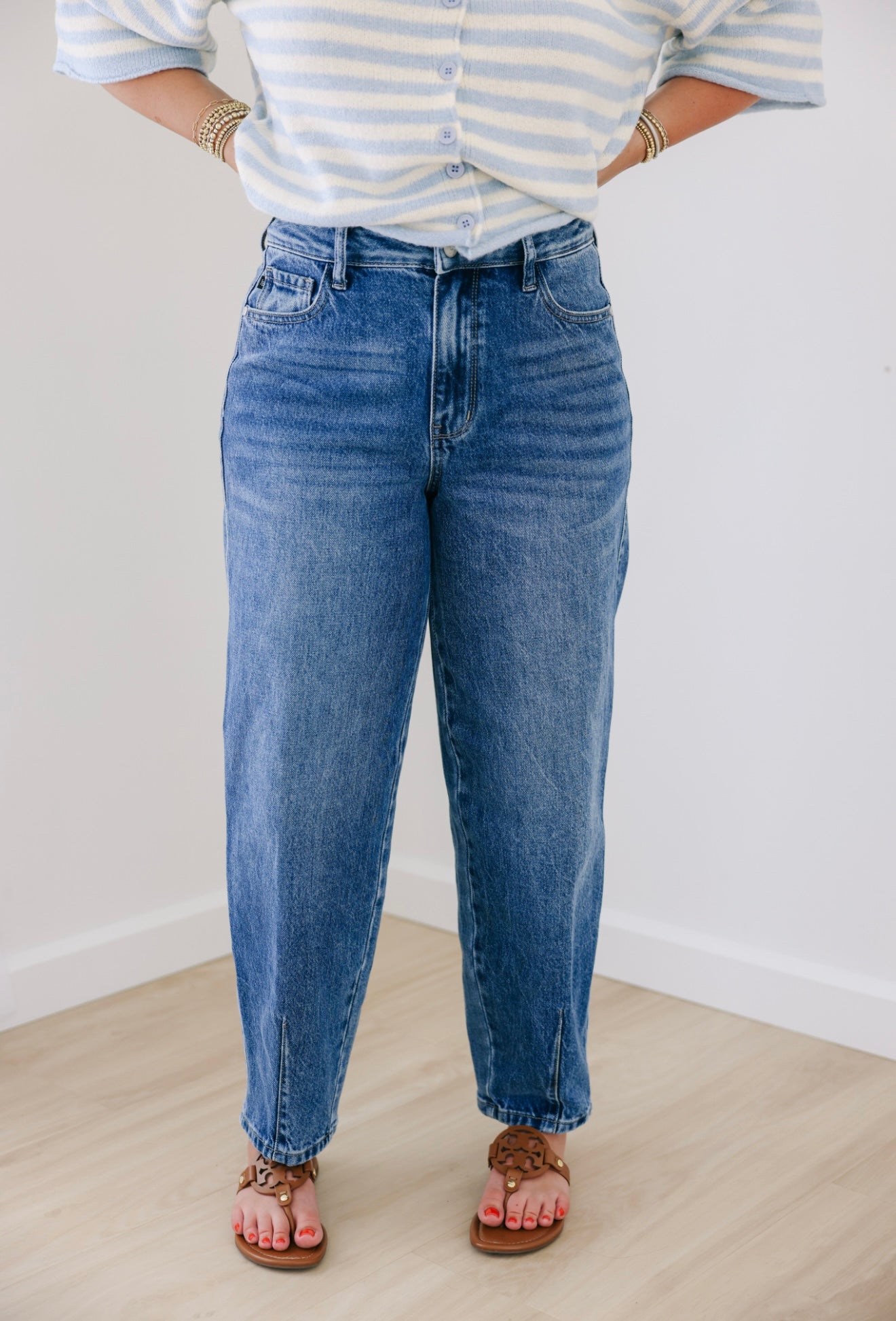 "Sarah" Judy Blue Barrel Jeans
