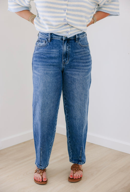 "Sarah" Judy Blue Barrel Jeans