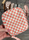 DB Checkered Cosmetic Bag