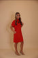 "Mistletoe" Red Scuba Dress