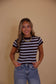 "Julia" Stripe Baby Tee