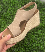 Corkys Freddie Taupe Wedge