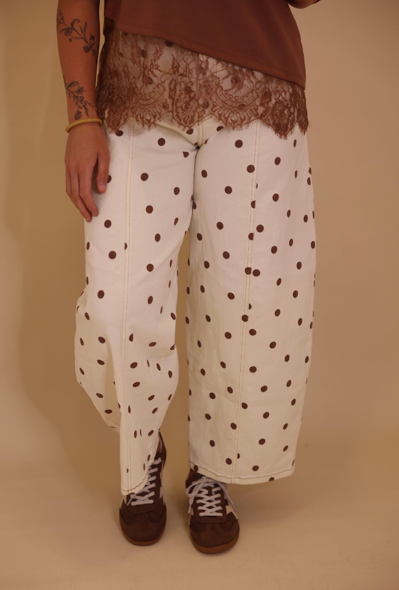 "Sissy" Polka Dot Barrel Pants