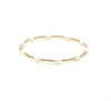 Petite Patterned Rice Pearl Bracelet with 14k Gold-Filled Beads