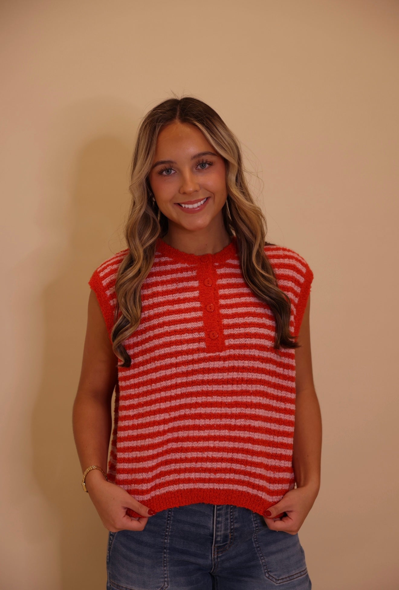 "Callie" Sleeveless Sweater