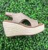 Corkys Freddie Taupe Wedge