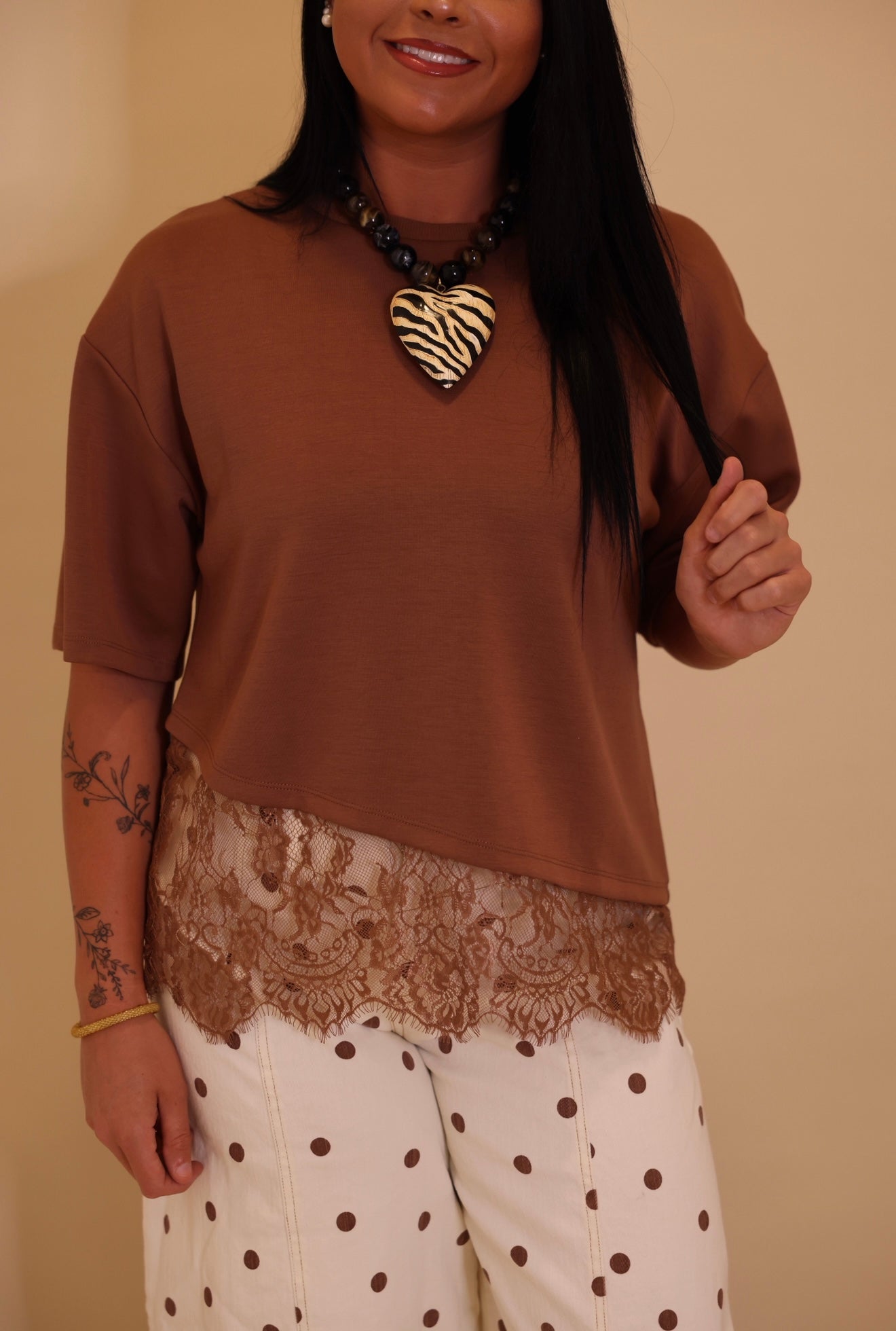 "Shae" Lace Bottom Top
