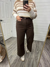 "Free Way" Brown Wide Leg Pants