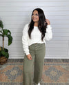 "Let's Dance" Faded Olive Stretch Pants