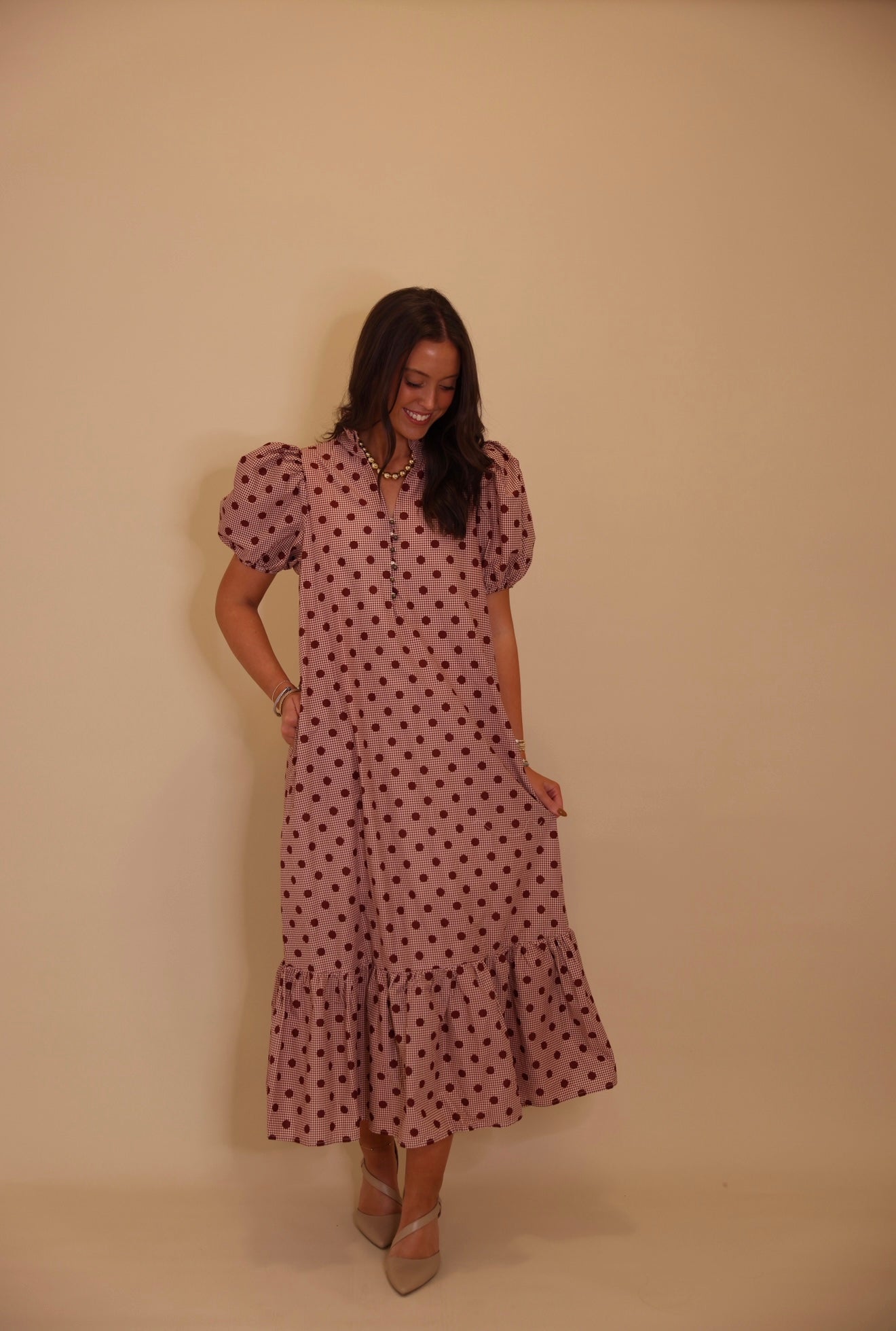 "Frosted Elegance" Maxi Dress