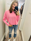 "Streamline" Pink Round Neck Top