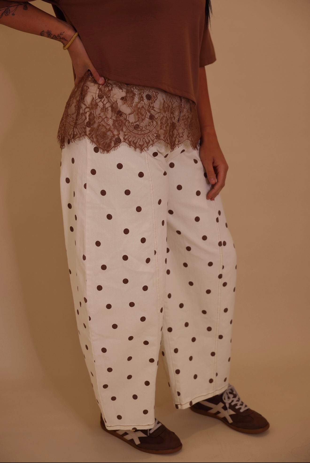 "Sissy" Polka Dot Barrel Pants