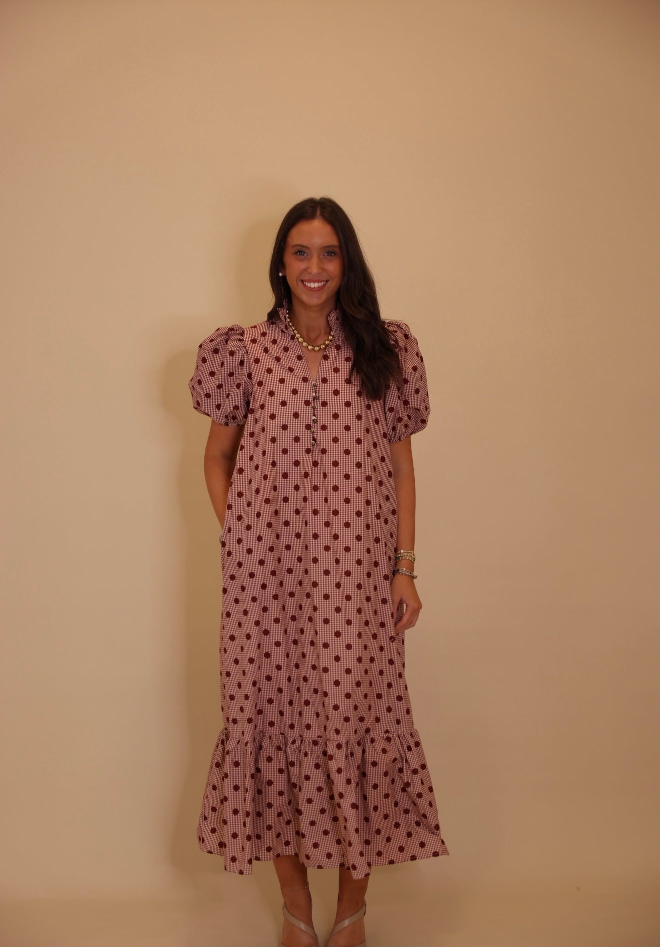 "Frosted Elegance" Maxi Dress