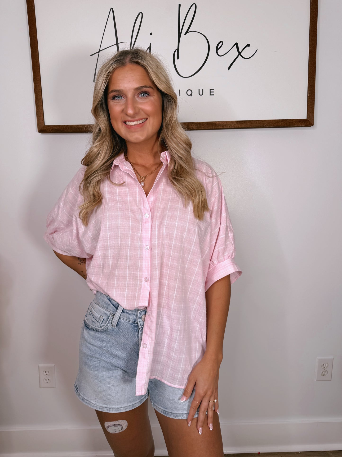 "Spring Breaker" Button Down Top