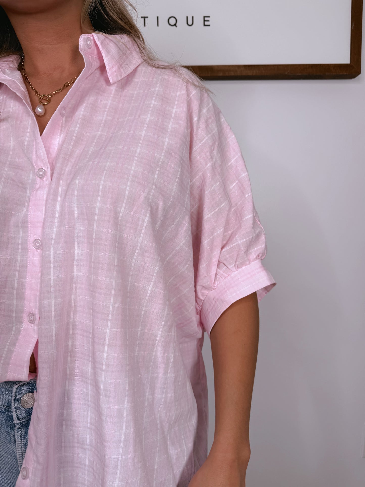 "Spring Breaker" Button Down Top