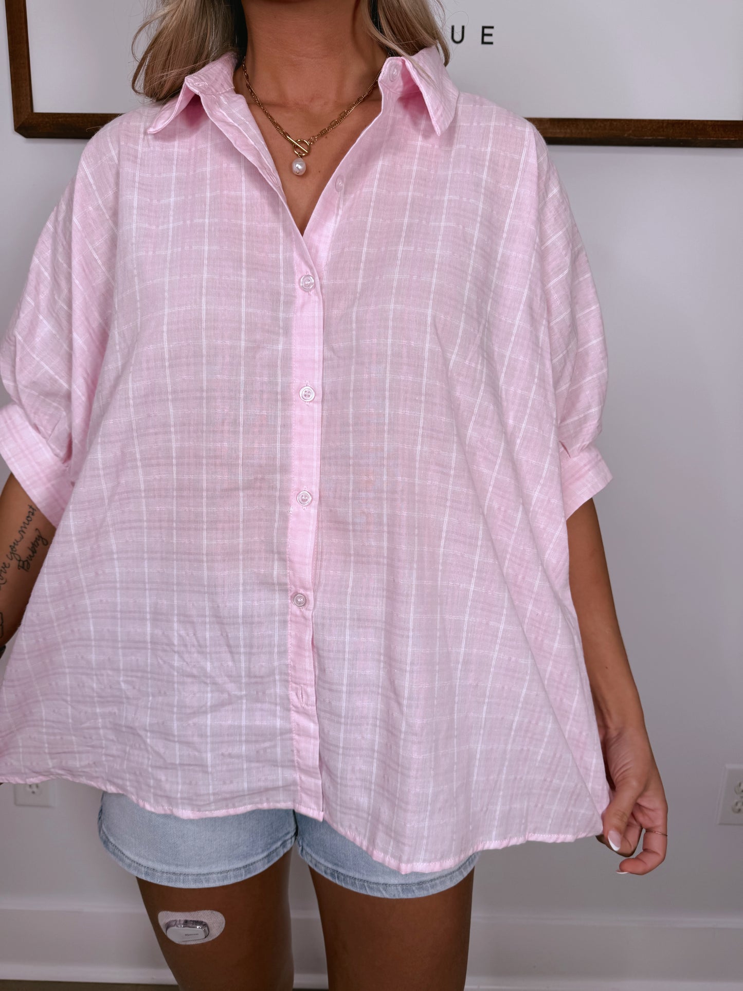 "Spring Breaker" Button Down Top