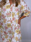 "Blush in Bloom" Denim Dress